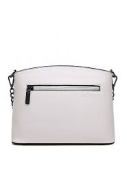 Women's PU Tote Bag/Single Shoulder Bag/Crossbody Bags Silver/White