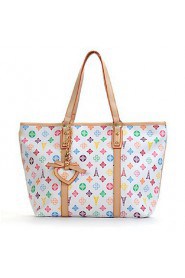 Women Casual PVC Tote White / Brown / Black