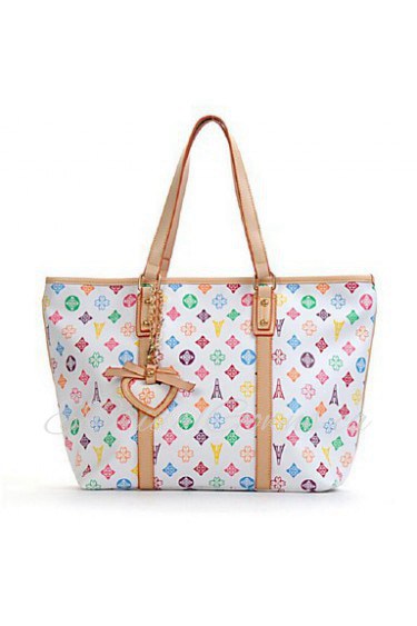 Women Casual PVC Tote White / Brown / Black