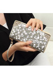 Women's PU Wallet Gold/Silver/Black