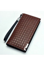 New Casual Leather Men Wallets Coin Purse Brand Business Men's Long Zipper Wallet