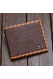 Men's Leather Purse Credit Card Holder Slim Wallet Solid Thin Wallet Card Holder Purse Travel Case