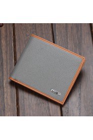 Men's Leather Purse Credit Card Holder Slim Wallet Solid Thin Wallet Card Holder Purse Travel Case