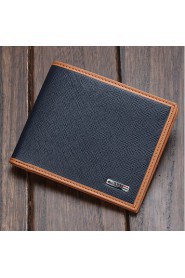 Men's Leather Purse Credit Card Holder Slim Wallet Solid Thin Wallet Card Holder Purse Travel Case