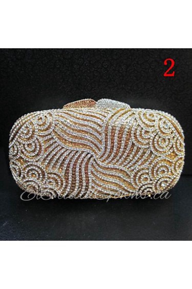 Fashion Crystal Clutch Handbag for Women Handmade Products Mainly in Kind