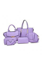 Women Formal / Casual / Office & Career / Shopping PU Tote White / Purple / Blue / Yellow / Red / Black