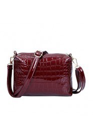 Women Formal / Casual / Office & Career / Shopping PU / Patent Leather Tote Blue / Red / Black / Burgundy