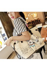 Women Casual / Office & Career / Shopping PU Tote Beige