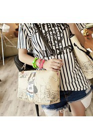 Women Casual / Office & Career / Shopping PU Tote Beige