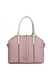 Women PU Shell Shoulder Bag / Tote / Satchel / Wallet / Card & ID Holder White / Pink / Blue