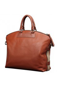 Men Briefcase Top Grade Genuine Leather Business Handbag Vintage First Layer Cowhide Shoulder Messenger Bags