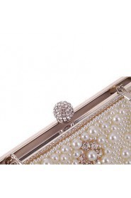 Women's Event/Party / Wedding / Evening Bag Pearl Diamonds Delicate Handbag