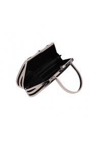 Women PVC / Metal Minaudiere Clutch / Evening Bag Black