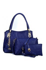 Women PU Barrel Shoulder Bag / Tote Beige / Blue / Gold / Black