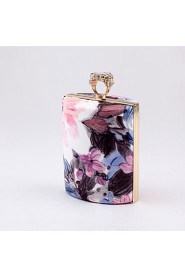 Women's Handmade Color Printing Evening Bag