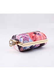 Women's Handmade Color Printing Evening Bag