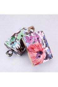 Women's Handmade Color Printing Evening Bag