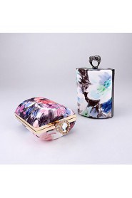 Women's Handmade Color Printing Evening Bag