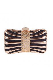 Women PU Baguette Clutch / Evening Bag / Wallet / Coin Purse Gold / Black