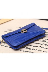 Women PU Baguette Shoulder Bag Blue / Green / Gold / Silver / Black