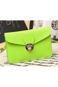 Women PU Baguette Shoulder Bag Blue / Green / Gold / Silver / Black