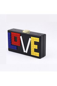 Women's Acrylic LOVE Evening Bag