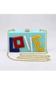 Women's Acrylic LOVE Evening Bag