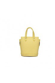 Women Formal / Office & Career Cowhide Tote Yellow / Red / Gray / Black