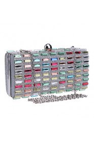 Women Polyester / Metal Minaudiere Clutch / Evening Bag Multi color