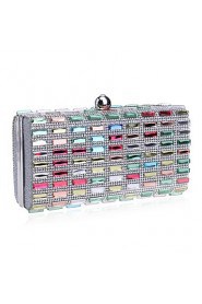 Women Polyester / Metal Minaudiere Clutch / Evening Bag Multi color