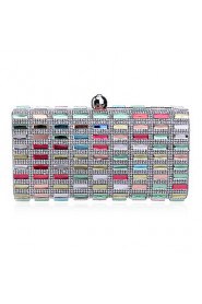 Women Polyester / Metal Minaudiere Clutch / Evening Bag Multi color