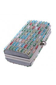 Women Polyester / Metal Minaudiere Clutch / Evening Bag Multi color