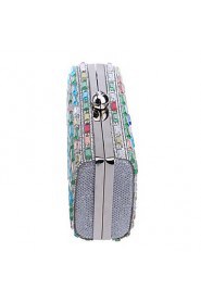 Women Polyester / Metal Minaudiere Clutch / Evening Bag Multi color