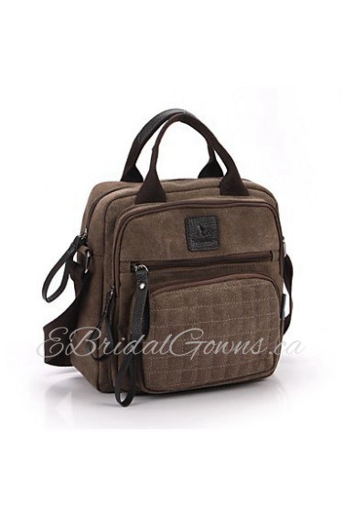 Mens Vintage Canvas Shoulder Messenger Bag Travel Military Handbag