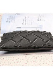 Women Casual PU Clutch Black