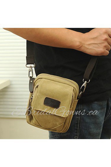 Mens Vintage Canvas Messenger Bag Fanny Waist Bag