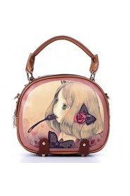 Women's New Style Girl Printting Tote/Crossbody Bag