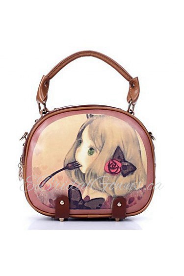 Women's New Style Girl Printting Tote/Crossbody Bag