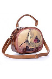 Women's New Style Girl Printting Tote/Crossbody Bag