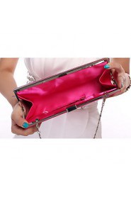 Women Event/Party Satin Clasp Lock Evening Bag