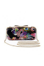 Women's The Peacock Feather Bowknot Evening Bag