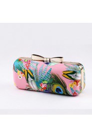 Women's The Peacock Feather Bowknot Evening Bag