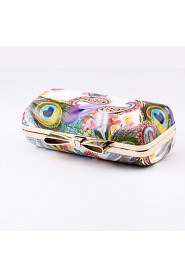 Women's The Peacock Feather Bowknot Evening Bag