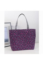 Fashion Women Canvas Print Shopper Shoulder Bag / Tote /Mummy Bag