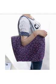 Fashion Women Canvas Print Shopper Shoulder Bag / Tote /Mummy Bag