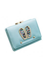 Women Casual Other Leather Type Clutch Pink / Blue / Black / Fuchsia