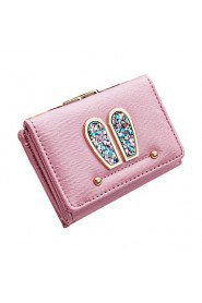 Women Casual Other Leather Type Clutch Pink / Blue / Black / Fuchsia