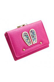 Women Casual Other Leather Type Clutch Pink / Blue / Black / Fuchsia