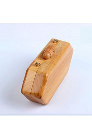 Women's Handmade Pure Wooden Evening Bag