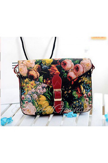 Women PU Sling Bag Shoulder Bag Multi color